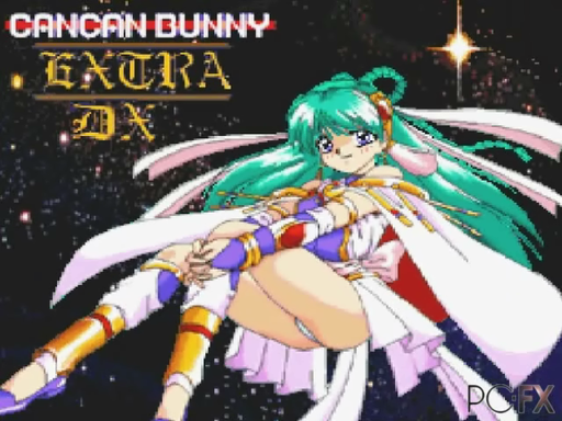 Can Can Bunny Extra DX title screen for PC FX
